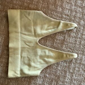 Garage Ribbed Yellow Tank Top